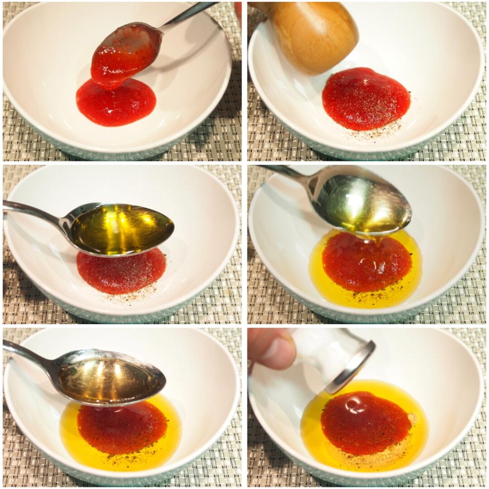 Vinagreta de fresa - Paso 1