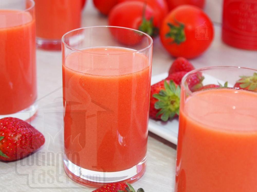 Gazpacho de fresas - Paso 4