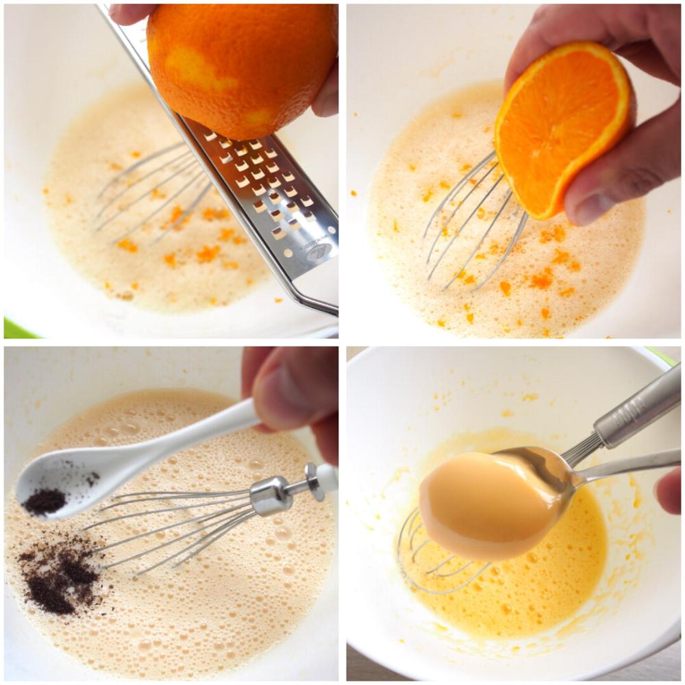 Bizcocho de leche condensada - Paso 2