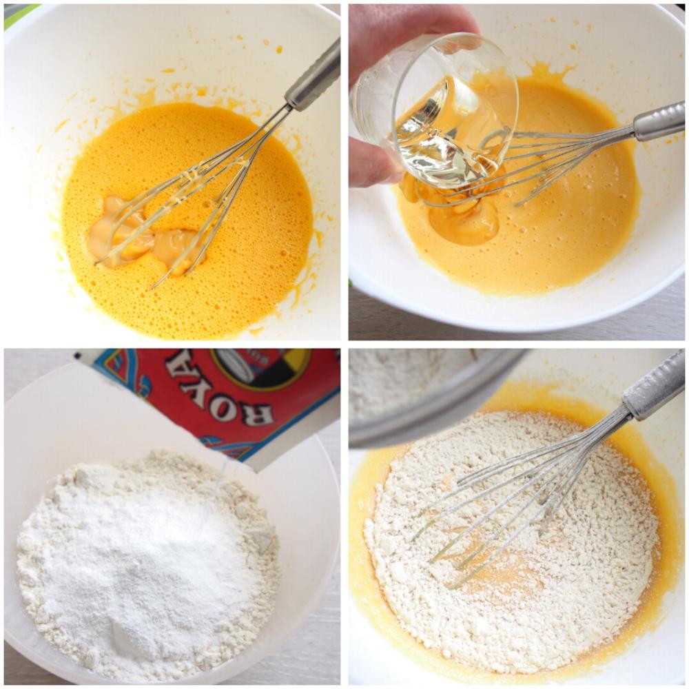 Bizcocho de leche condensada - Paso 3