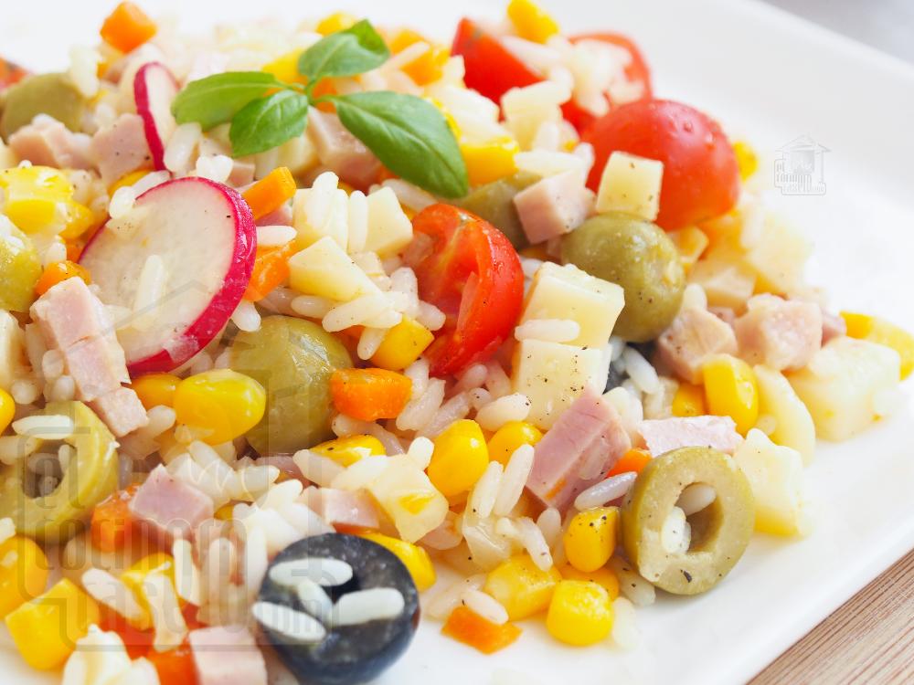 Ensalada de arroz con jamón y queso San Simón - Paso 5