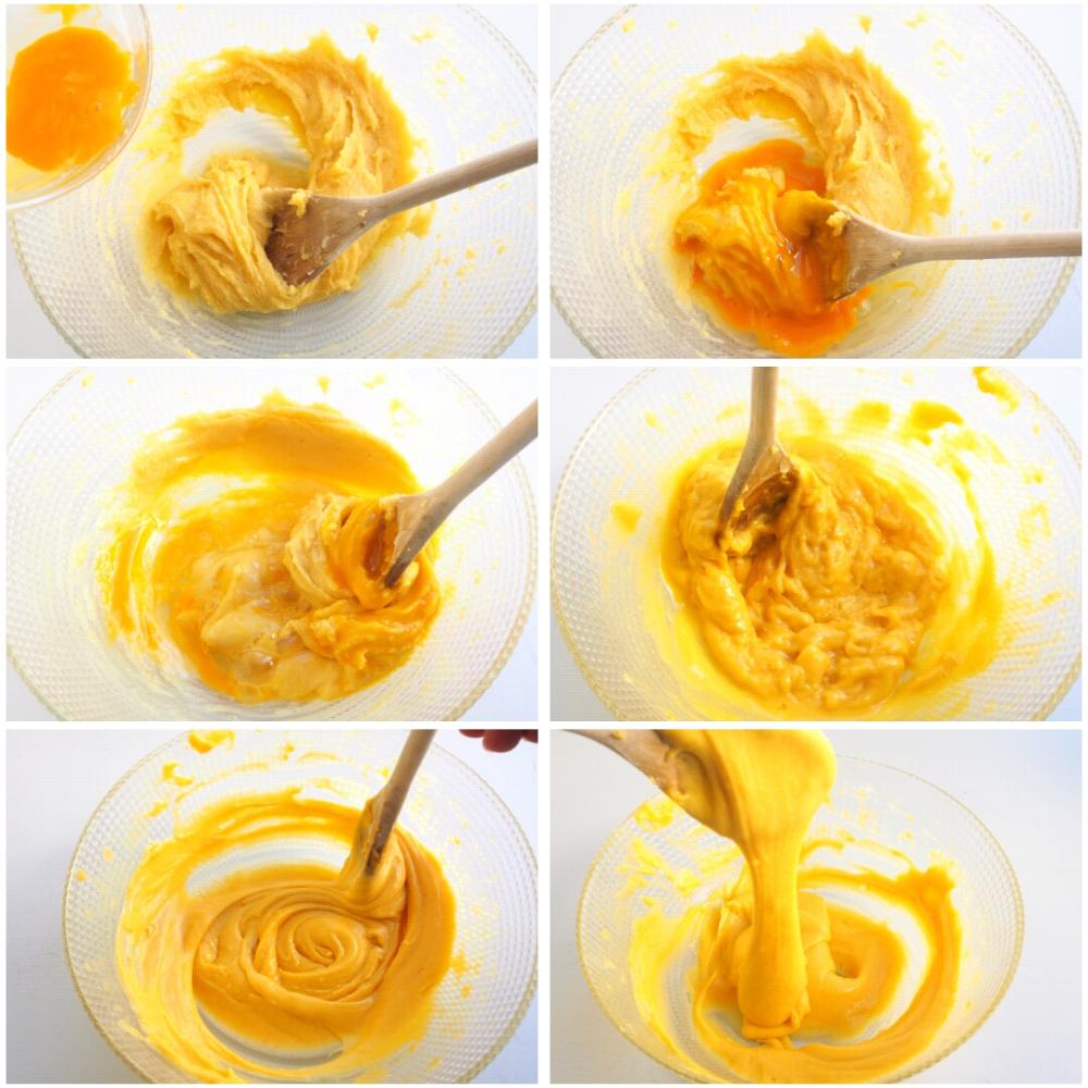 Buñuelos rellenos de crema de mandarina - Paso 6