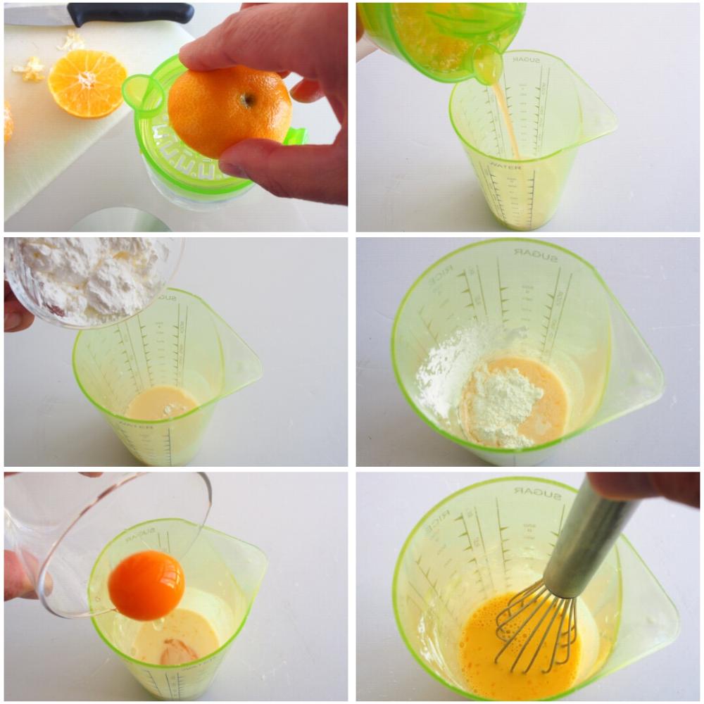Crema pastelera de mandarina - Paso 2