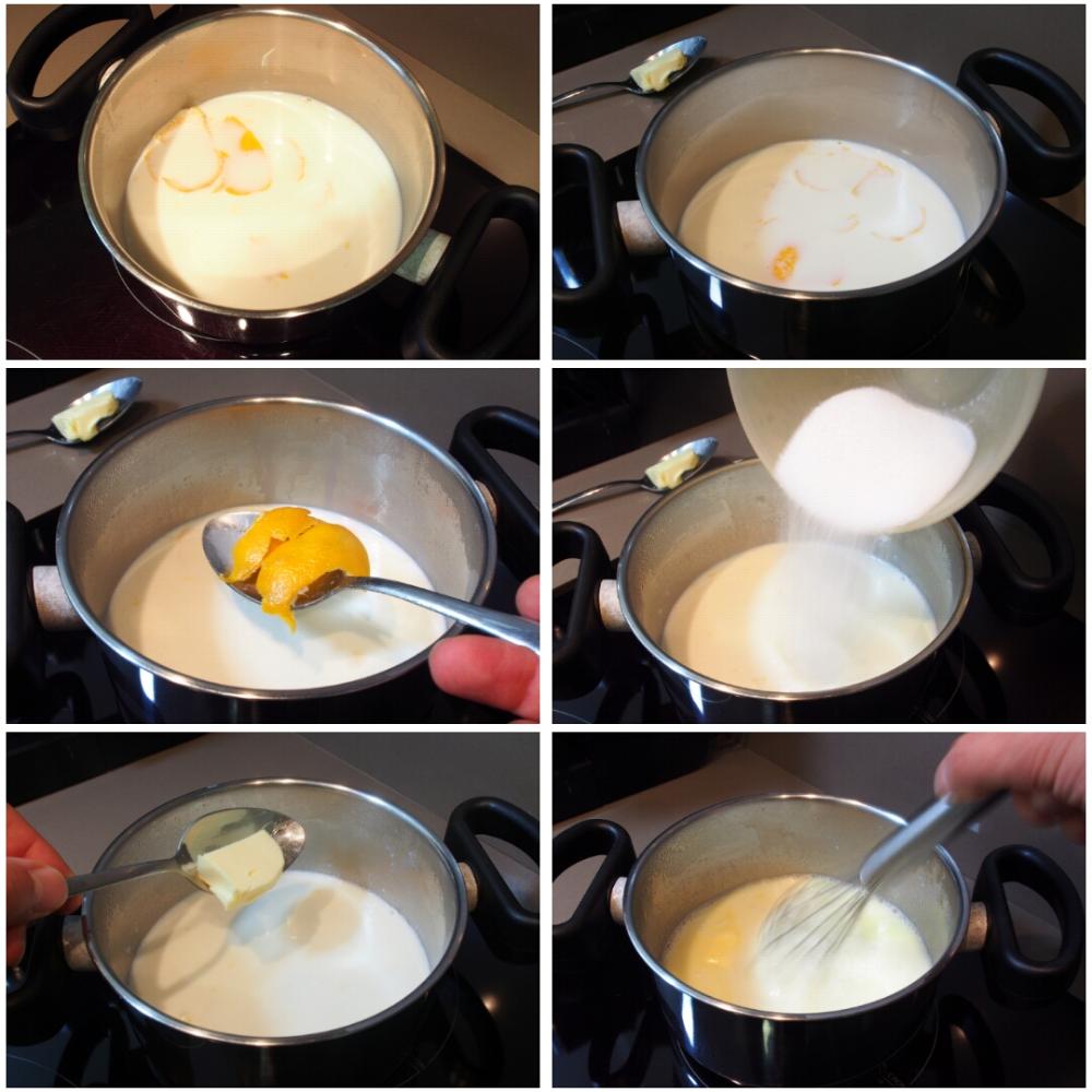 Crema pastelera de mandarina - Paso 3