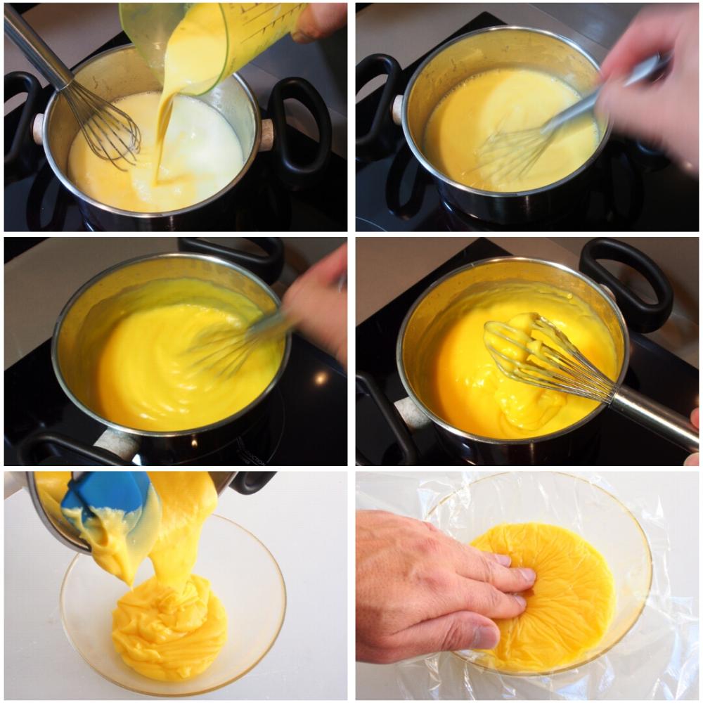 Crema pastelera de mandarina - Paso 4