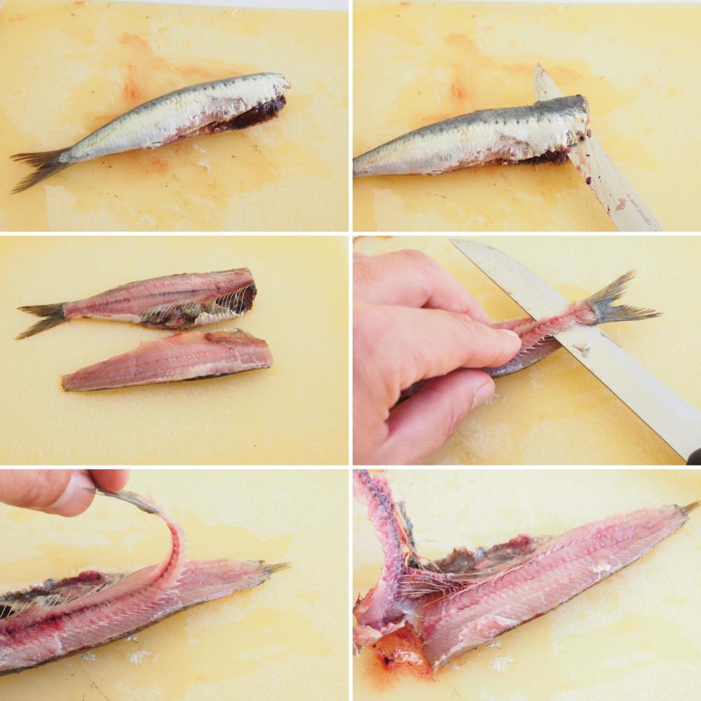 Ensalada de sardina ahumada y Queixo do Cebreiro - Paso 2