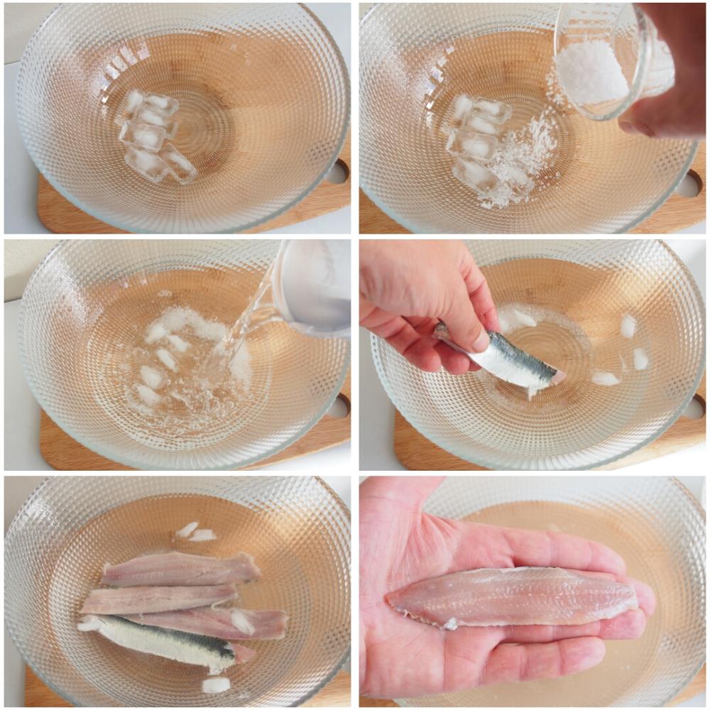 Ensalada de sardina ahumada y Queixo do Cebreiro - Paso 4