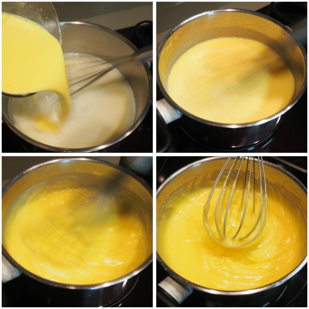 Milhojas de crema y frambuesas - Paso 3