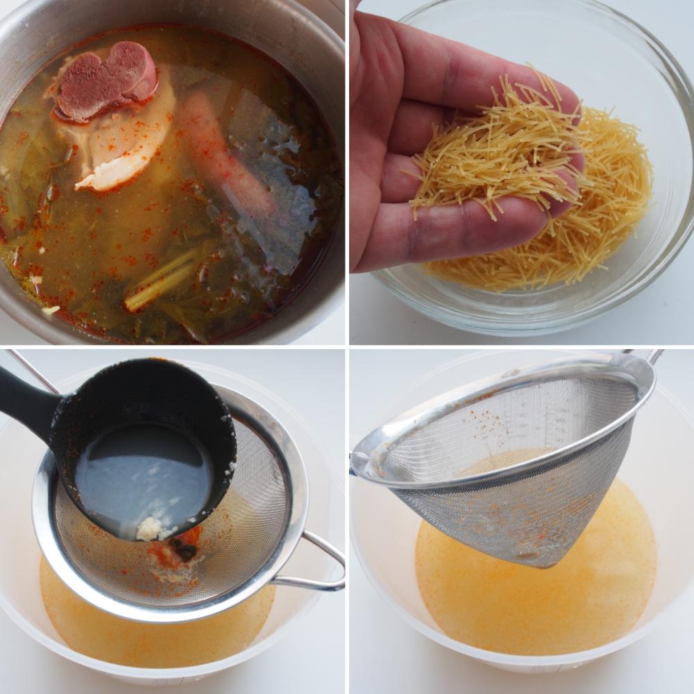Sopa de cocido - Paso 1