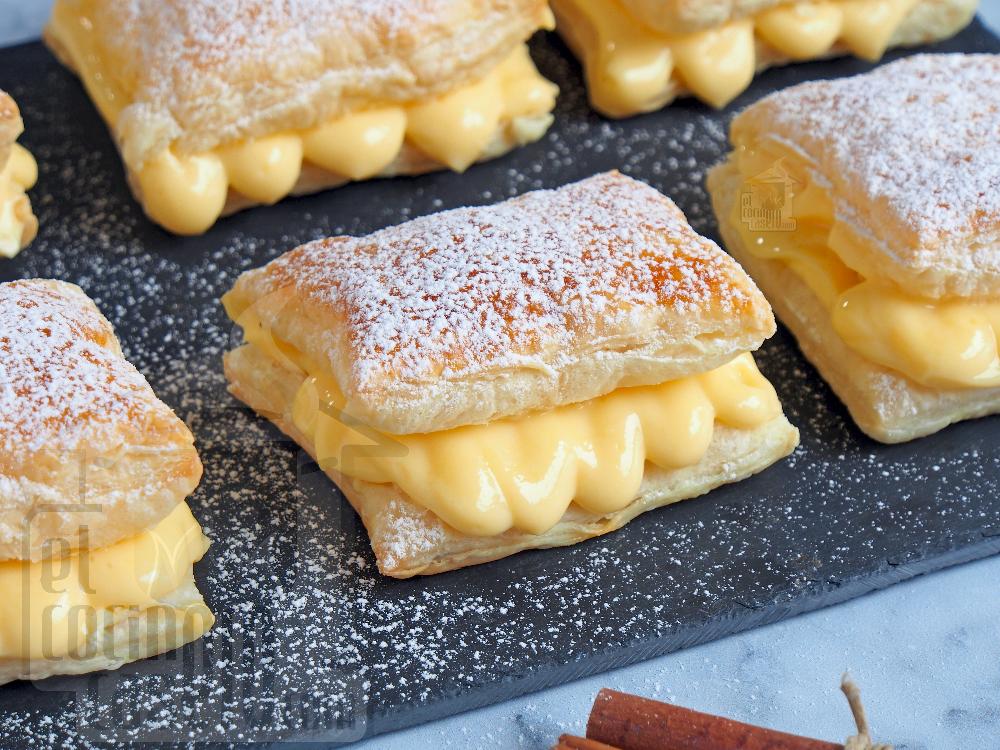 Hojaldres rellenos de crema - Paso 6