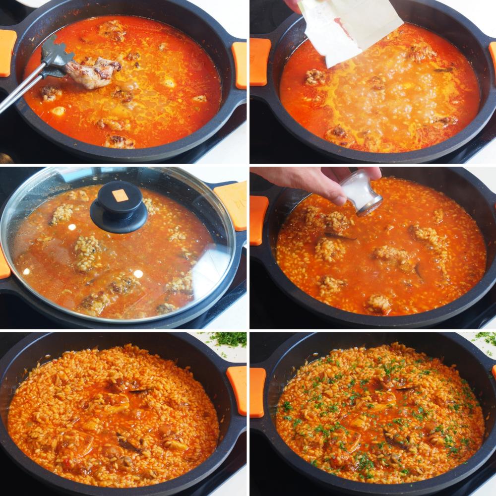 Arroz con conejo - Paso 7