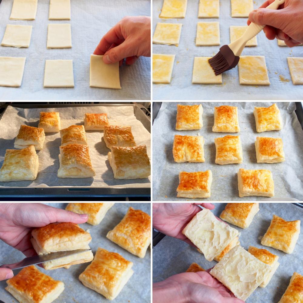 Hojaldres rellenos de crema - Paso 4