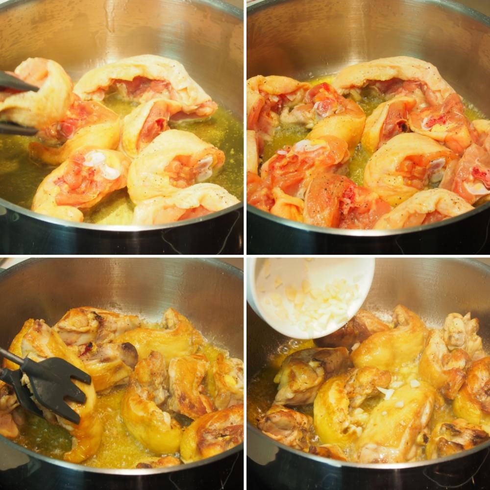 Pollo al ajillo  - Paso 3