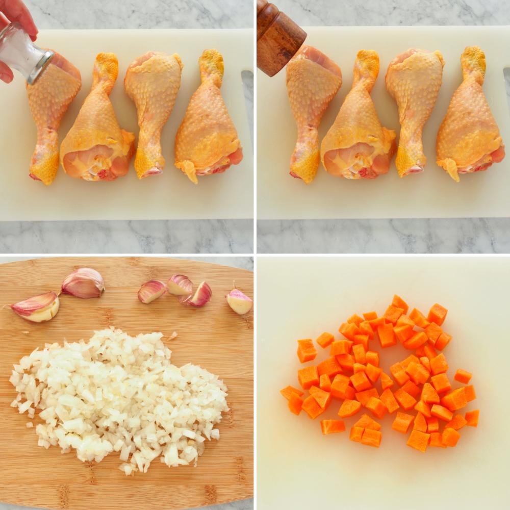 Pollo a la cerveza - Paso 1