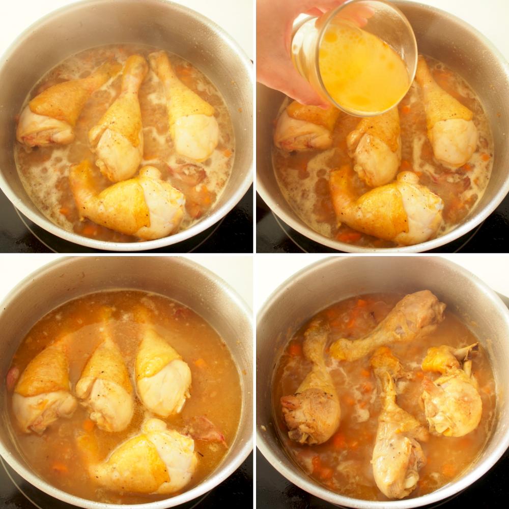 Pollo a la cerveza - Paso 5