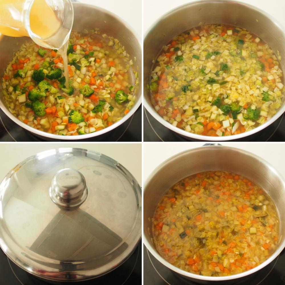 Sopa de verduras - Paso 4