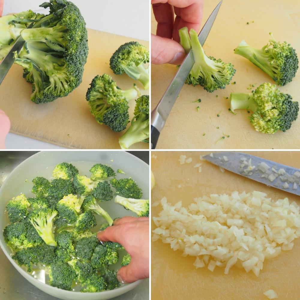 Crema de brócoli - Paso 1