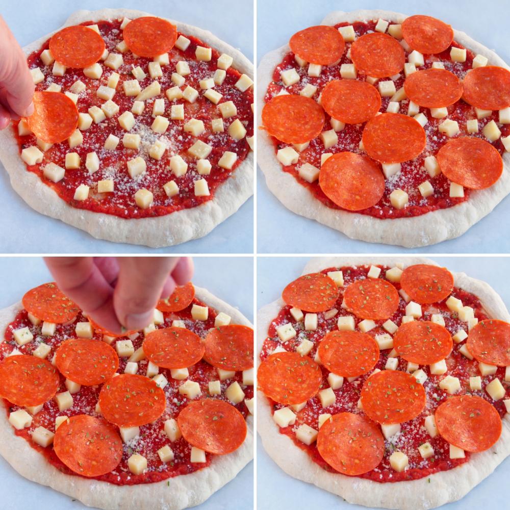Pizza de pepperoni - Paso 3