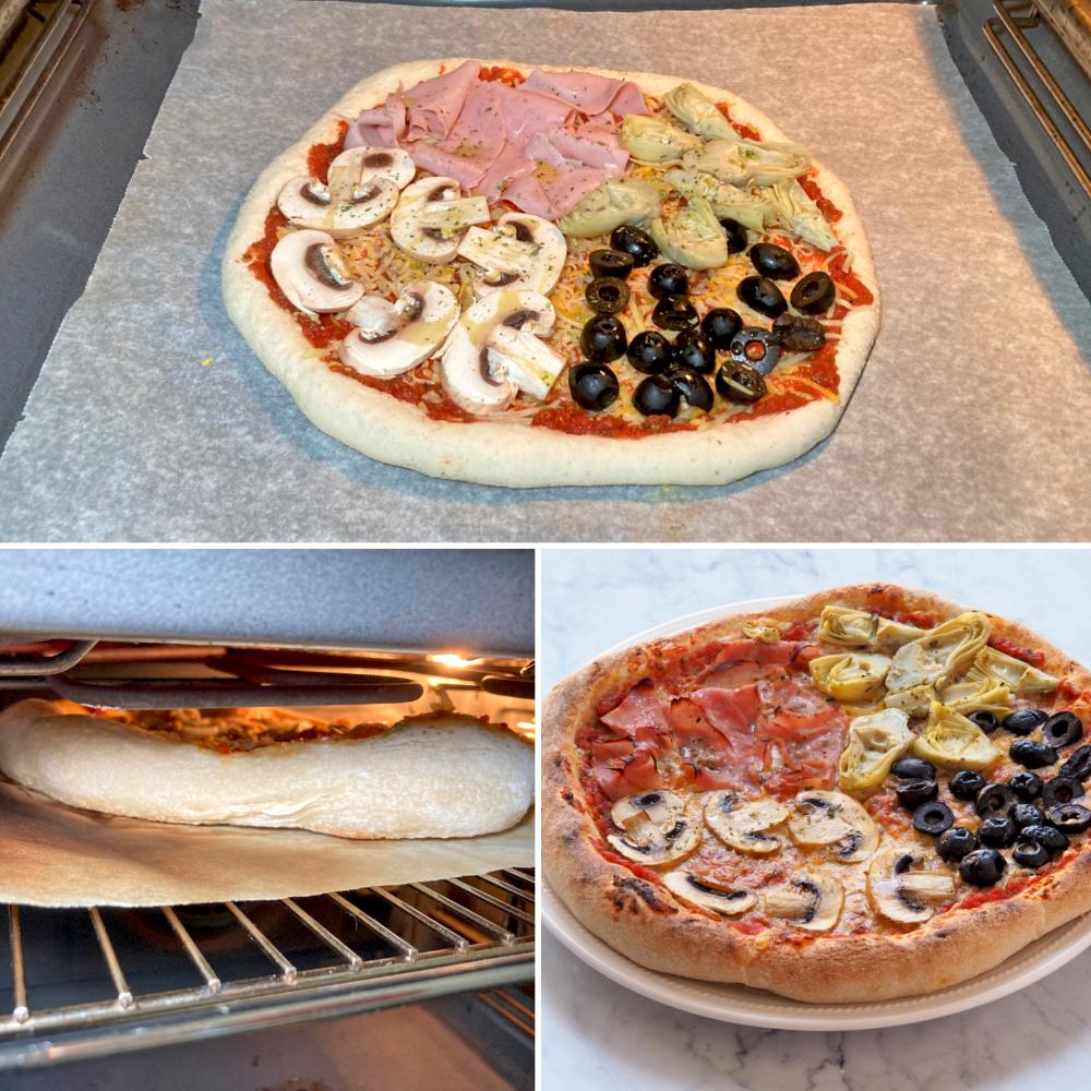 Pizza cuatro estaciones - Paso 4