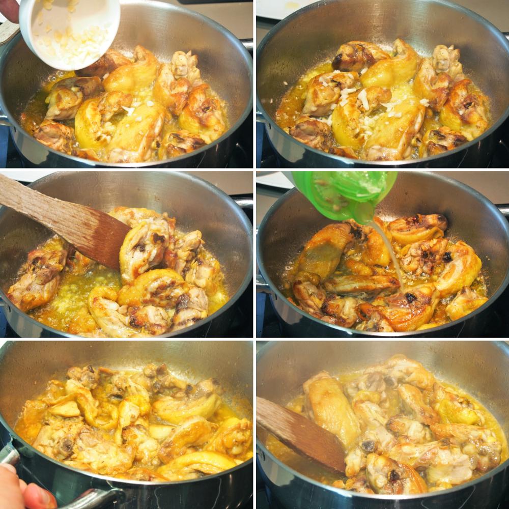 Cómo hacer pollo al ajillo fácil - Paso 3