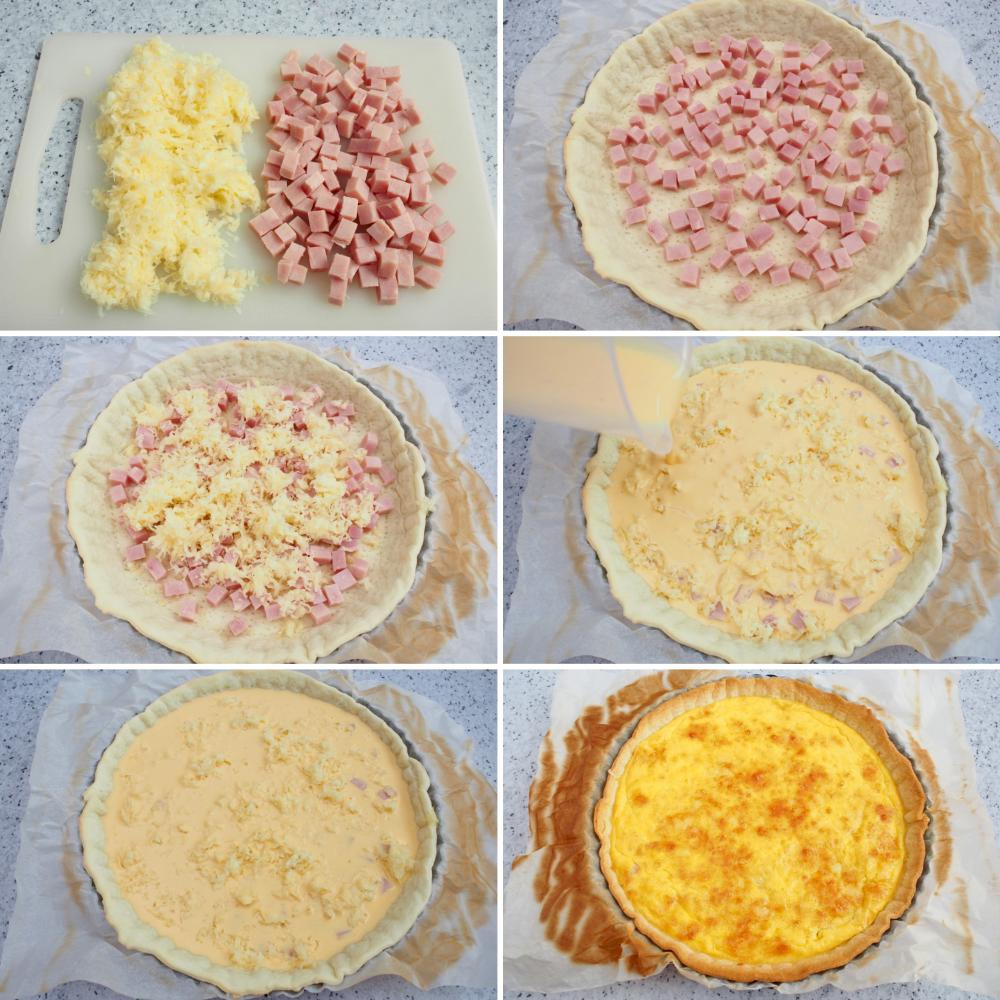 Quiche de jamón y queso - Paso 4