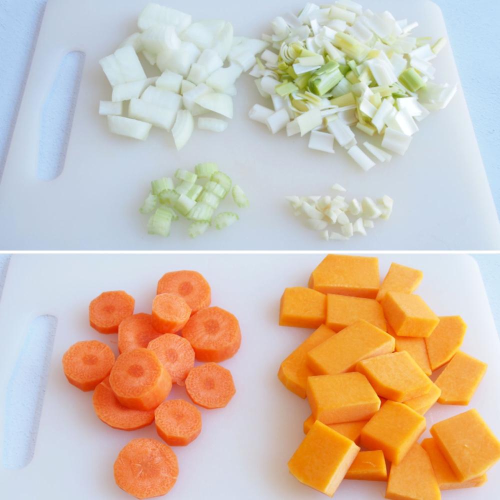 Puré de verduras - Paso 1