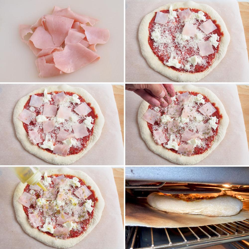 Pizza prosciutto - Paso 4