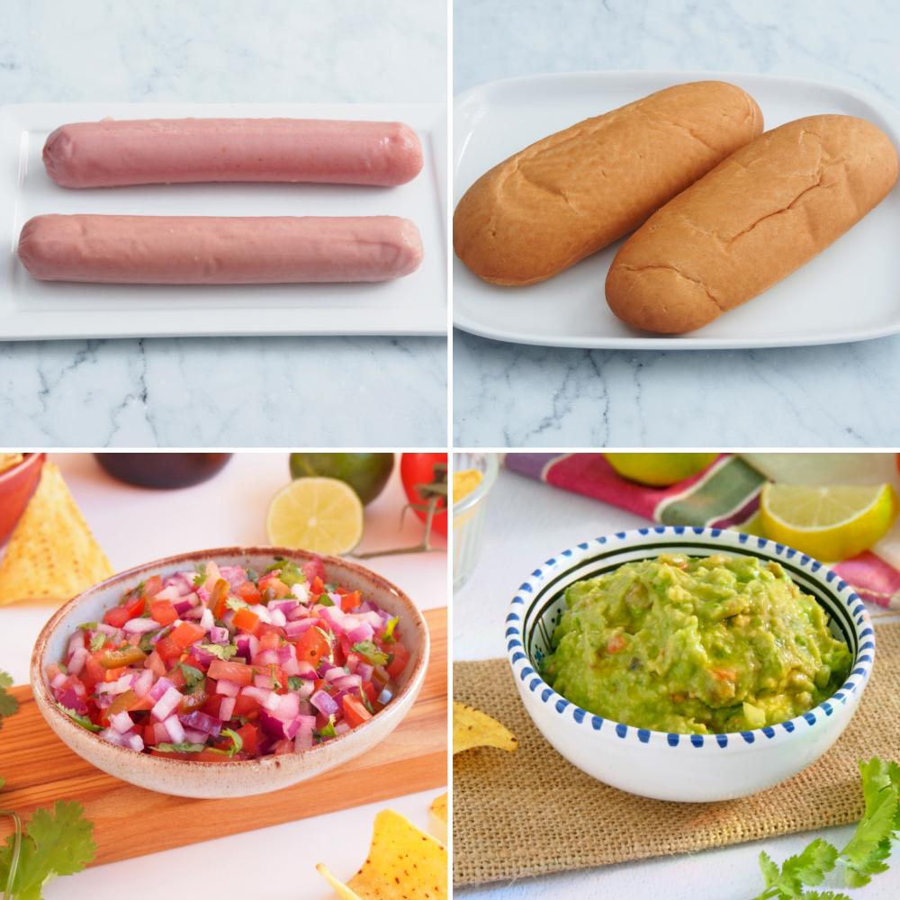 Hot dog a la mexicana - Paso 1