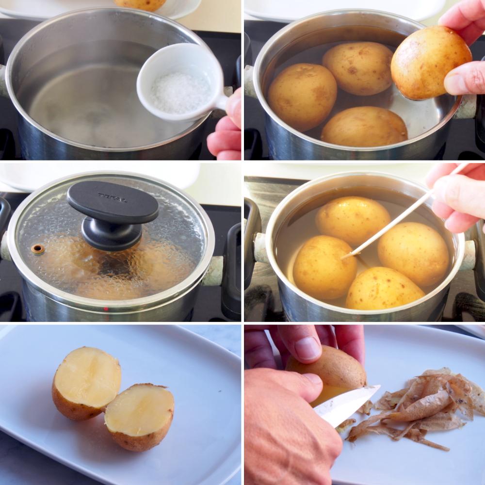 Piriñaca o periñaca, ensalada cántabra de patata - Paso 1