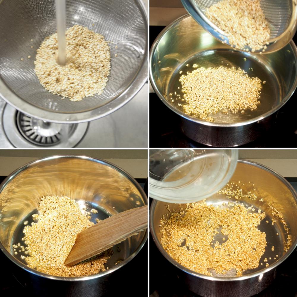 Ensalada de quinoa y mango - Paso 1