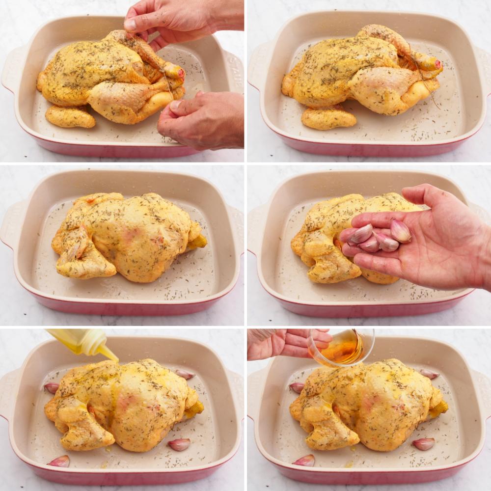 Pollo asado al horno con patatas - Paso 4