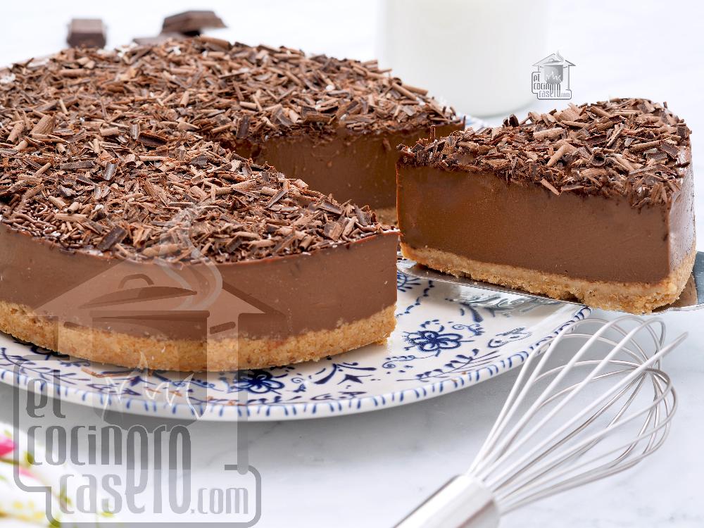 Tarta de cuajada con chocolate