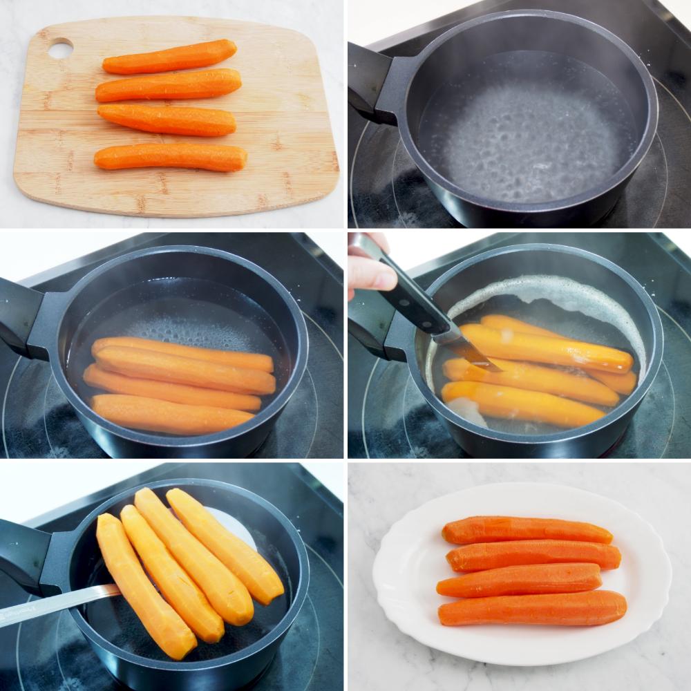 Zanahorias aliñadas - Paso 2
