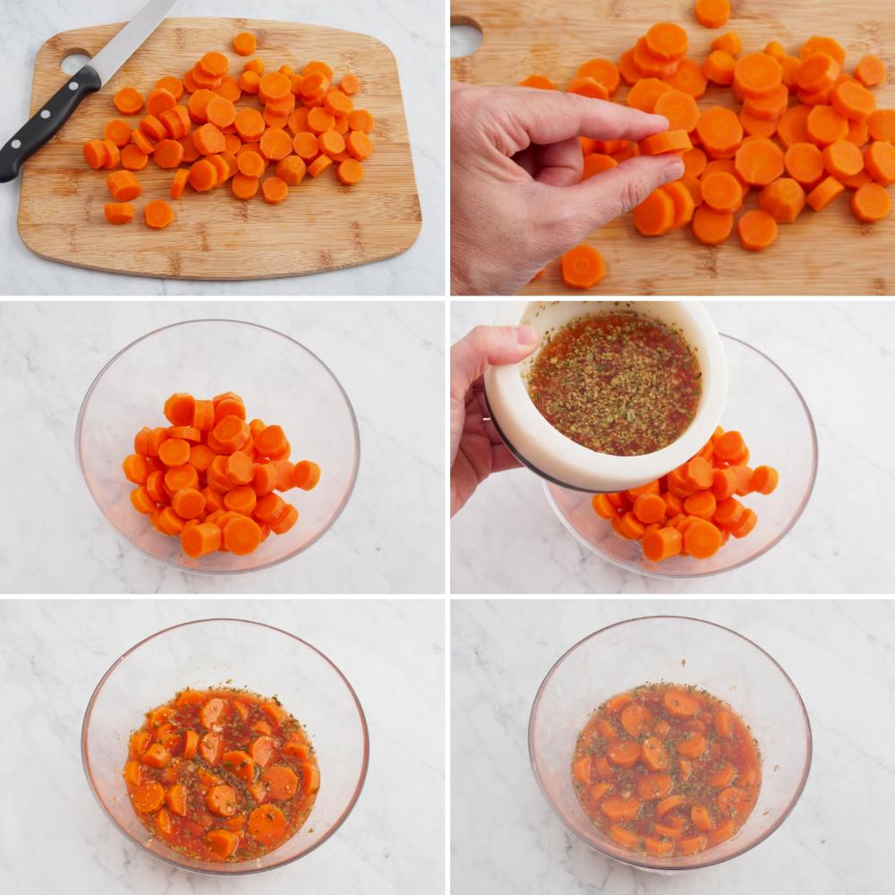 Zanahorias aliñadas - Paso 5