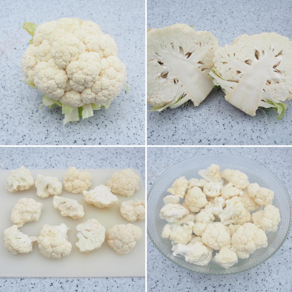 Coliflor al horno con especias - Paso 1