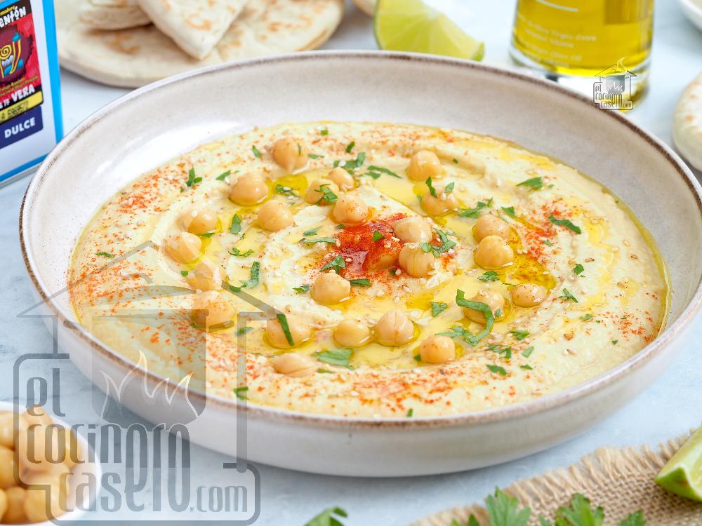 Receta de Hummus de garbanzo