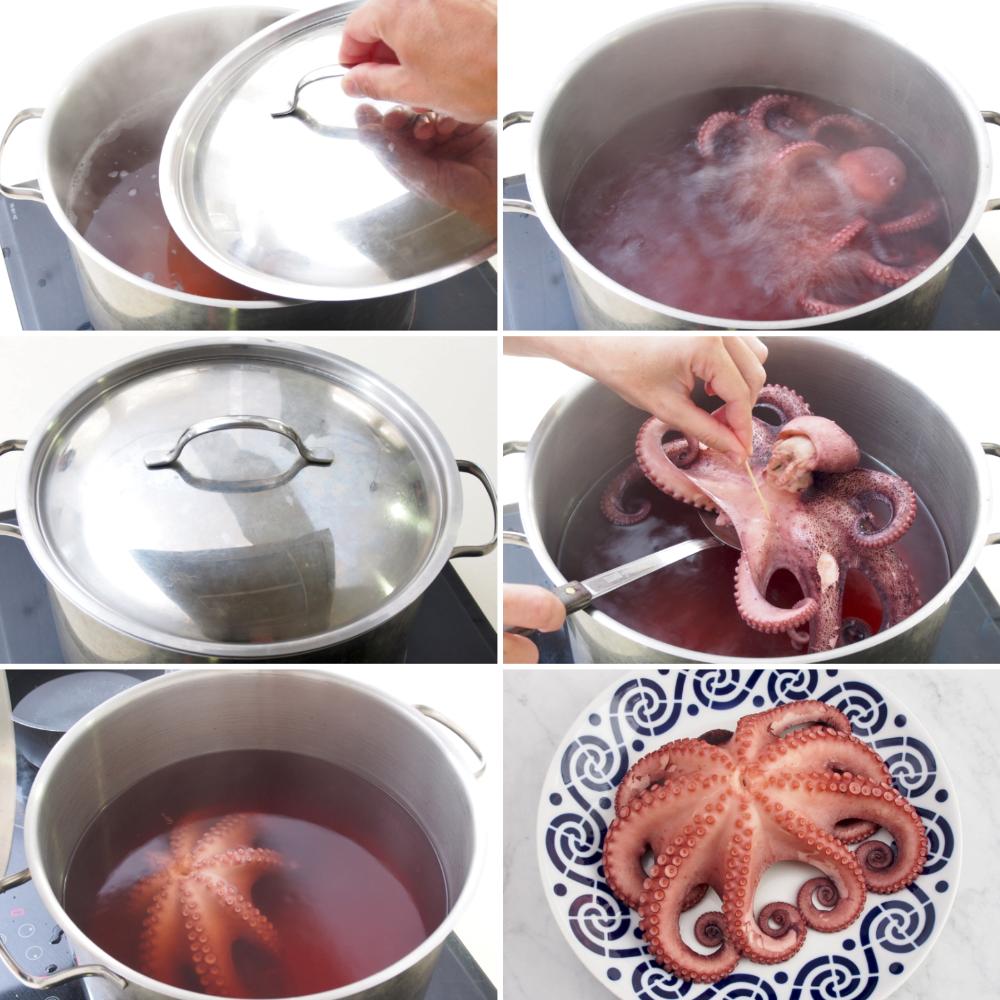 Pulpo cocido - Paso 4