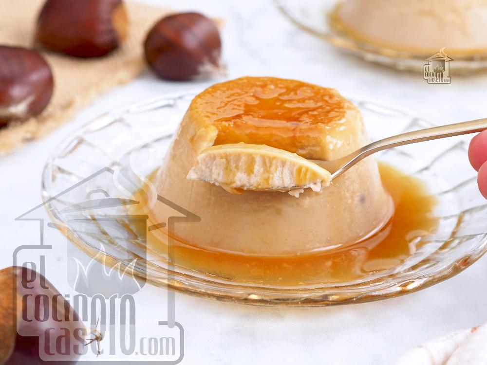 Flan de castañas