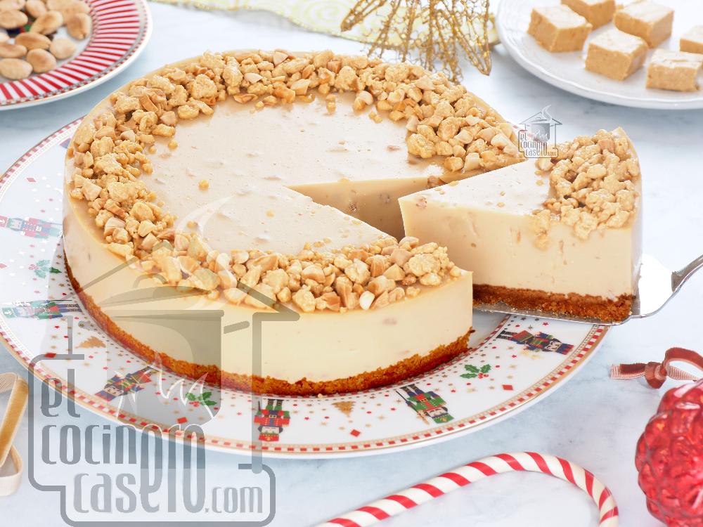 Tarta de turrón sin gluten