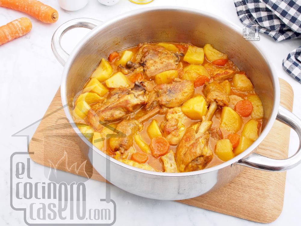 Pollo guisado con patatas