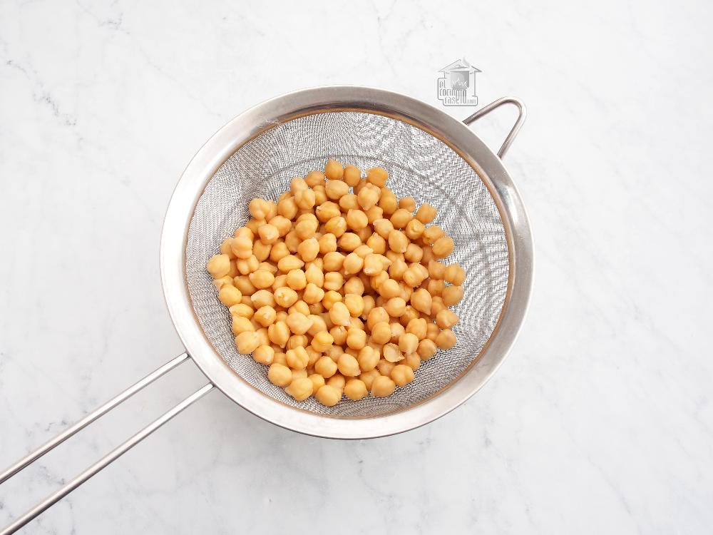 Garbanzos fritos - Paso 1