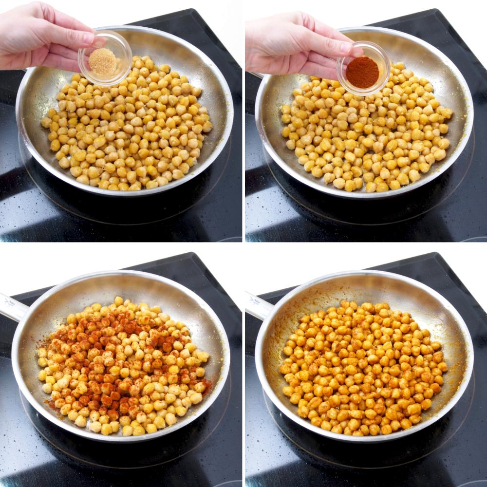Garbanzos fritos - Paso 3