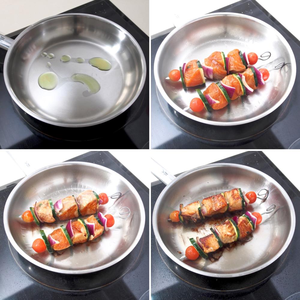 Brochetas de salmón - Paso 5
