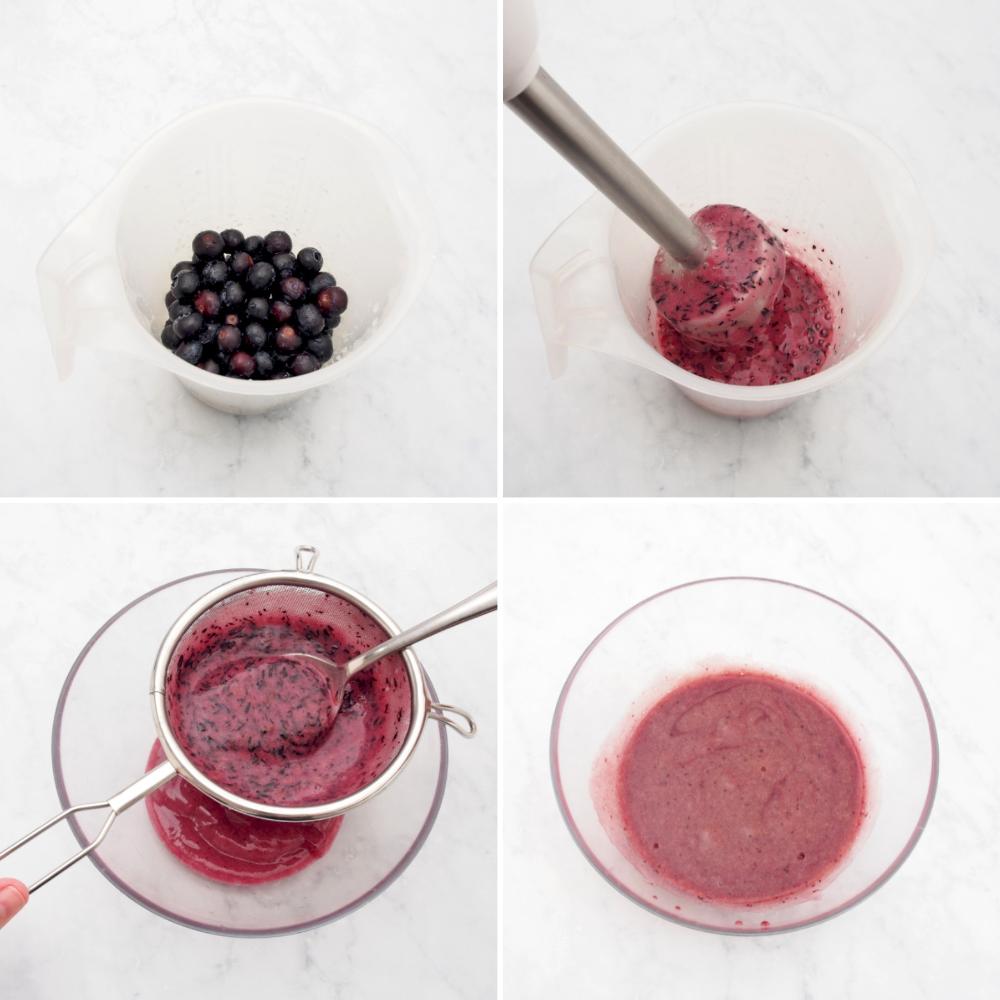 Mousse de arándanos - Paso 3