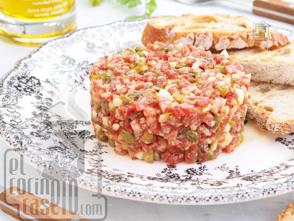Tartar de fuet