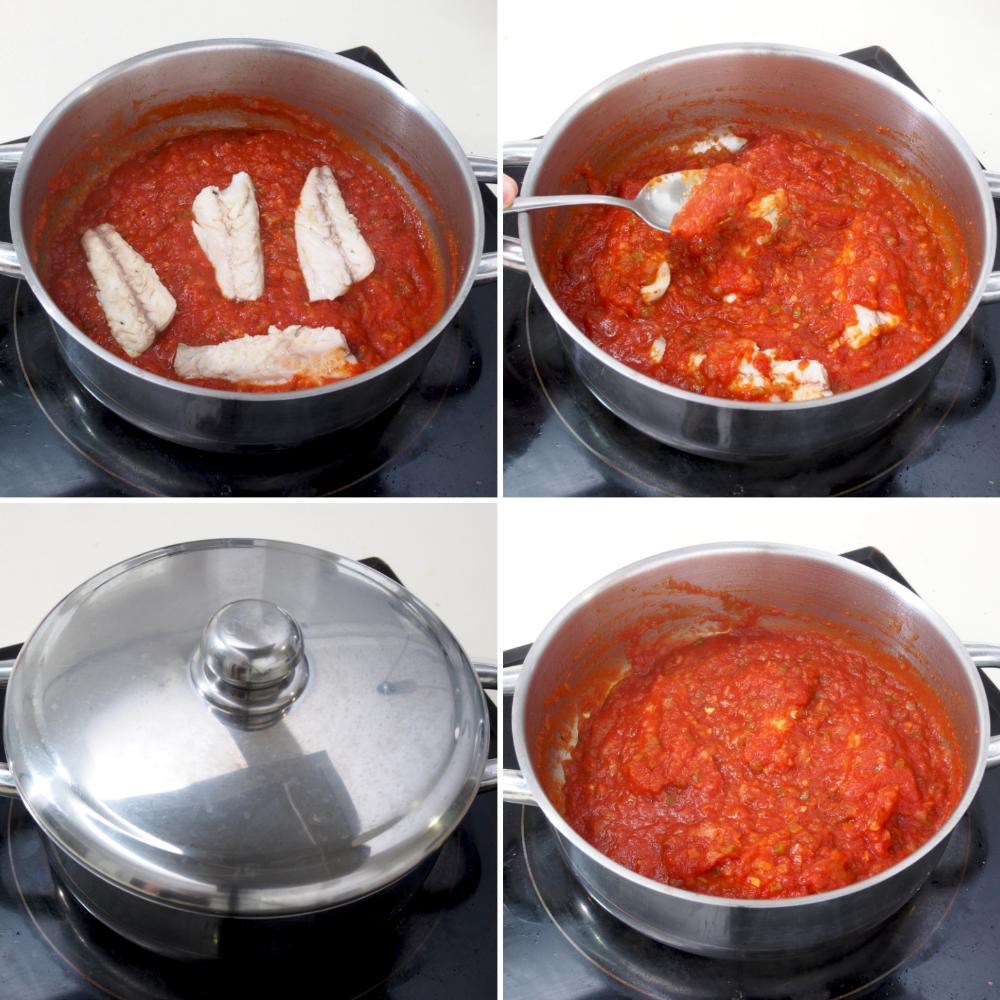 Caballa con tomate - Paso 5