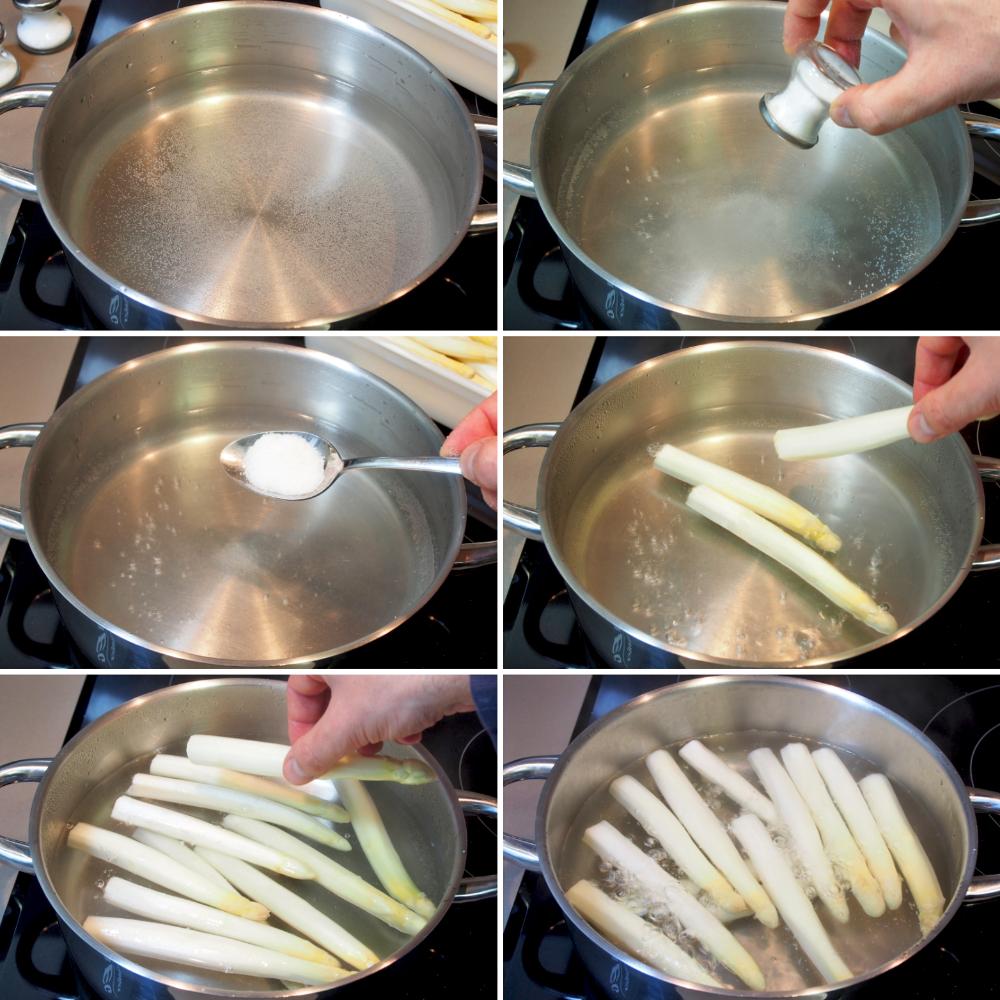 Espárragos blancos a la plancha - Paso 2