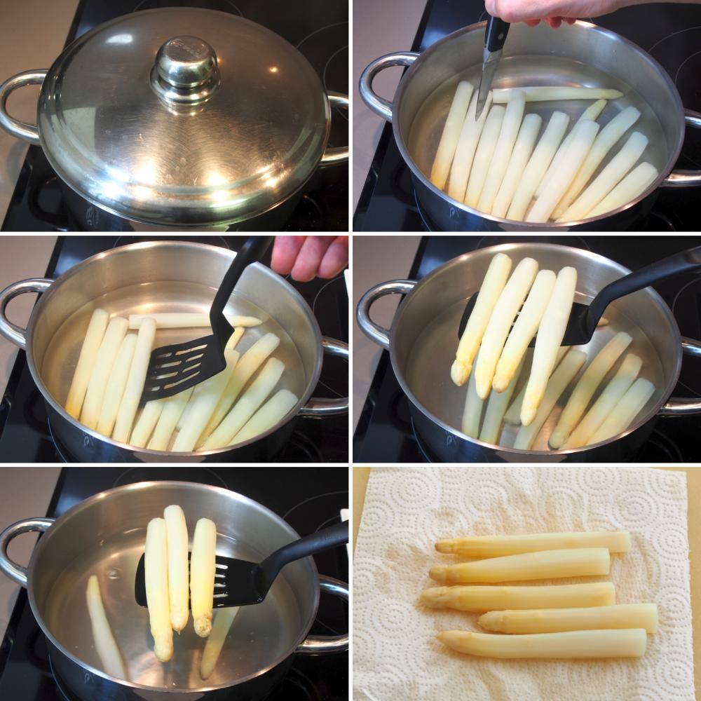 Espárragos blancos a la plancha - Paso 3