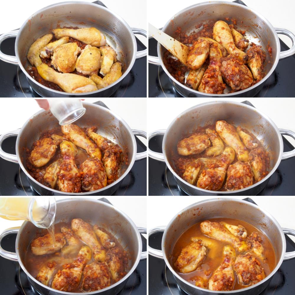 Pollo con setas - Paso 5