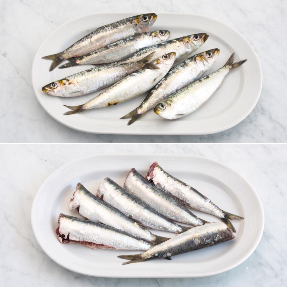 Sardinas marinadas - Paso 1